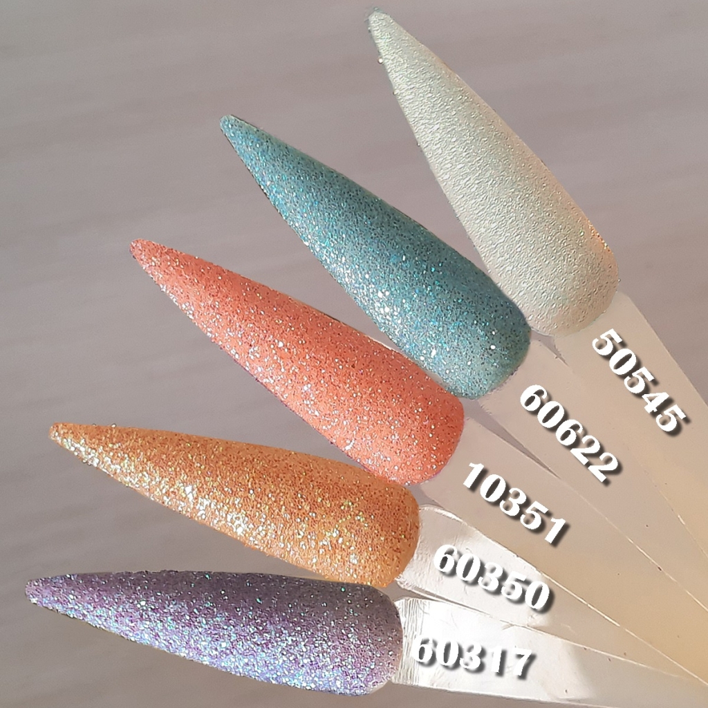 Glitterpuder Color Chart Farbpalette 